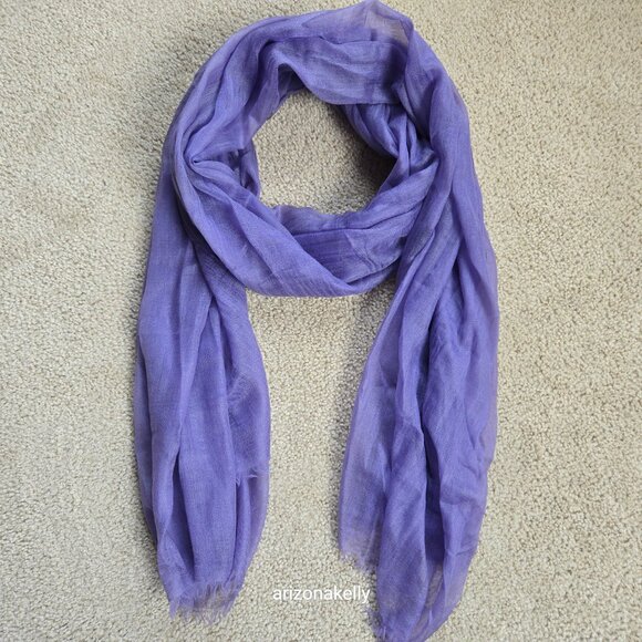 Ovcio Featherlight Lavender Cashmere Scarf - Picture 2 of 14